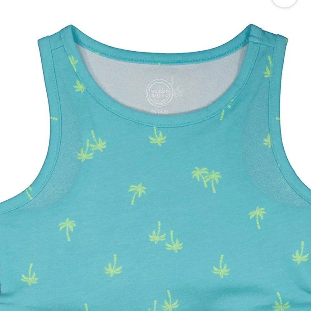 Wonder Nation Girls Palm Tree Dress Size XL (14-16) NWT - Picture 2 of 3